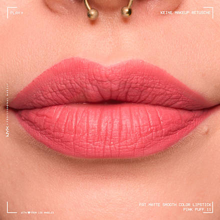 Lippenstift Fat Matte Smooth 11 Pink Puff, 2 g