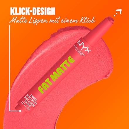 Lippenstift Fat Matte Smooth 11 Pink Puff, 2 g