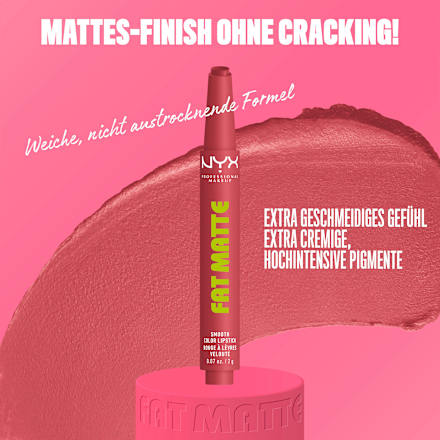 Lippenstift Fat Matte Smooth 12 Blush Blanket, 2 g