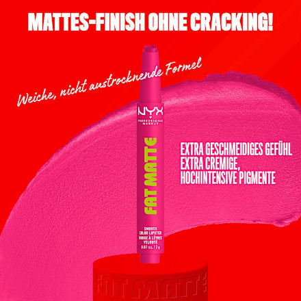 Lippenstift Fat Matte Smooth 13 Fluffy Fuchsia, 2 g