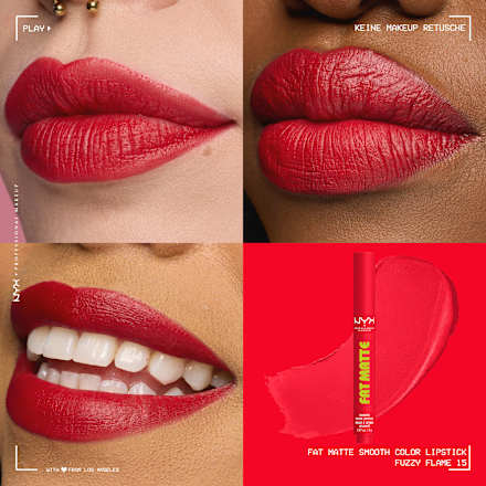 Lippenstift Fat Matte Smooth 15 Fuzzy Flame, 2 g