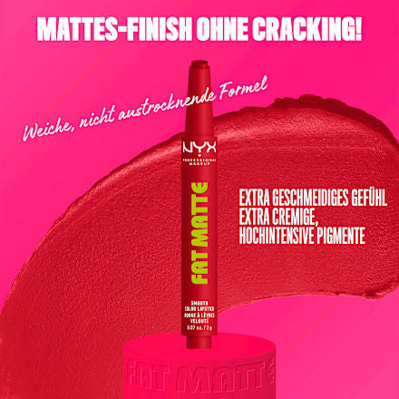 Lippenstift Fat Matte Smooth 17 Scarlet Snuggles, 2 g