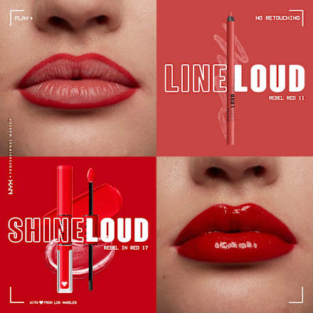 Lippenstift Shine Loud Pro Pigment 17 Rebel In Red, 1 St