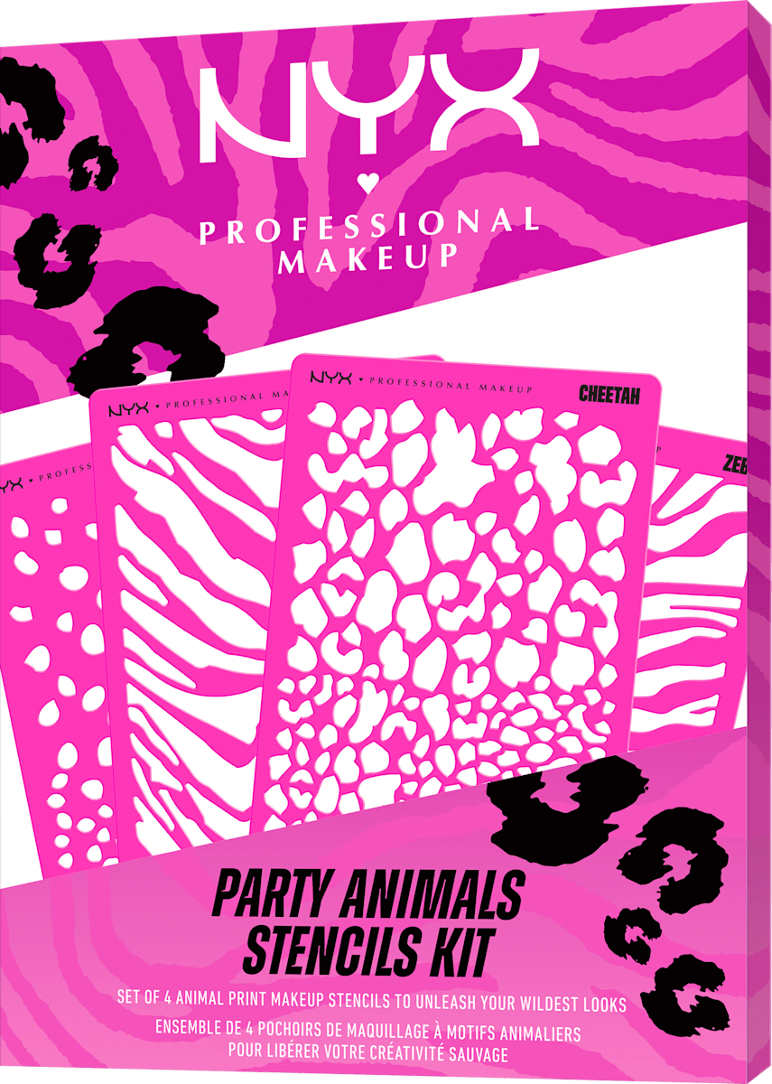 NYX PROFESSIONAL MAKEUP Schablone Party Animals Make-Up Stencils Kit, 1 St