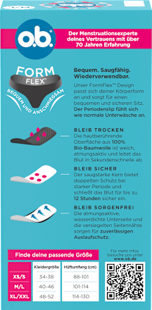 Menstruatieonderbroek zwart maat M/L, 1 stuk