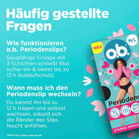 Menstruatieonderbroek zwart maat M/L, 1 stuk