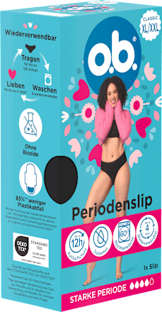 Periodenunterwäsche Slip schwarz Gr. XL/XXL, 1 St