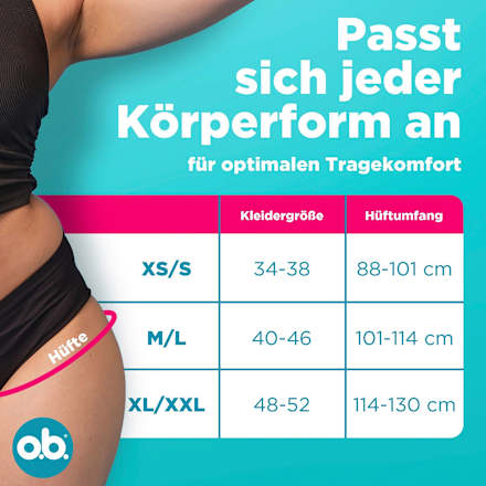 Periodenunterwäsche Slip schwarz Gr. XS/S, 1 St