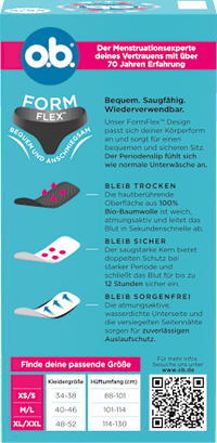 Periodenunterwäsche Slip schwarz Gr. XS/S, 1 St
