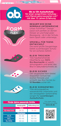 Periodenunterwäsche Slip Teens Gr. 152-164, 1 St