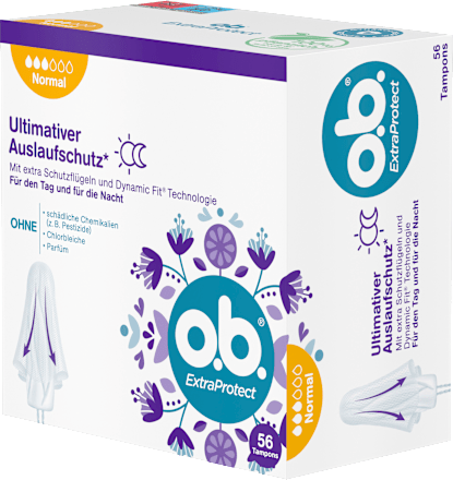 Tampons Extra Protect Dag+Nacht Normaal, 56 stuks