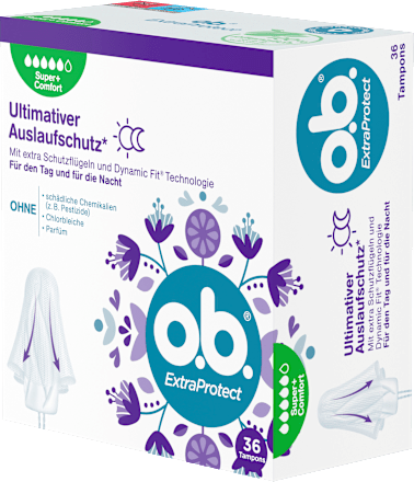 Tampons Extra Protect Dag+Nacht Super Plus, 36 stuks