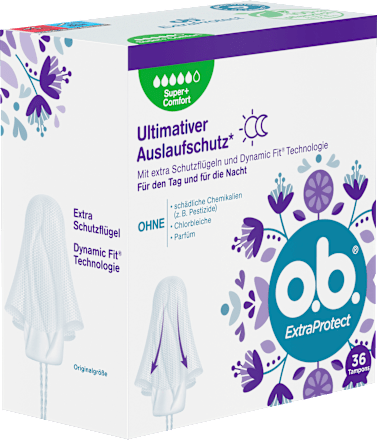 Tampons Extra Protect Dag+Nacht Super Plus, 36 stuks