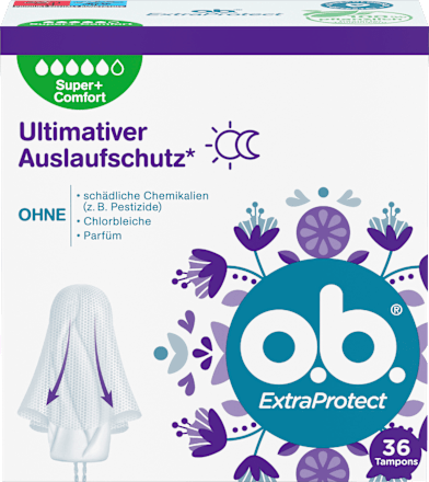Tampons Extra Protect Dag+Nacht Super Plus, 36 stuks