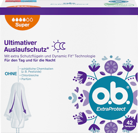 Tampons Extra Protect Dag+Nacht Super, 42 stuks