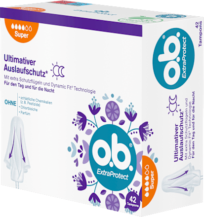 Tampons Extra Protect Dag+Nacht Super, 42 stuks