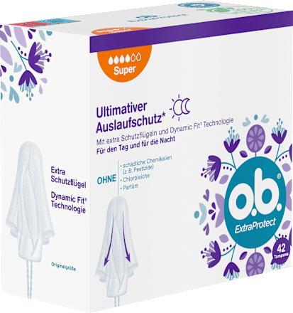 Tampons Extra Protect Dag+Nacht Super, 42 stuks