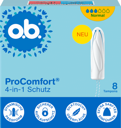 Tampons ProComfort Normal, Reisegröße, 8 St