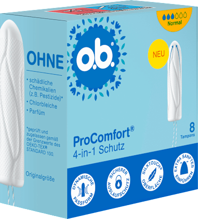 Tampons ProComfort Normal, Reisegröße, 8 St