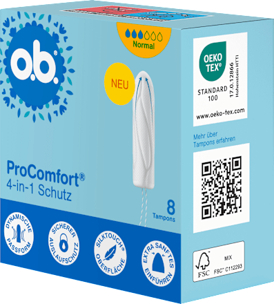 Tampons ProComfort Normal, Reisegröße, 8 St