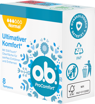 Tampons ProComfort Normale Reismaat, 8 stuks