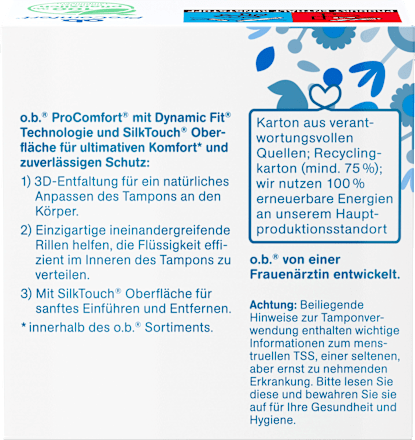 Tampons ProComfort Normale Reismaat, 8 stuks
