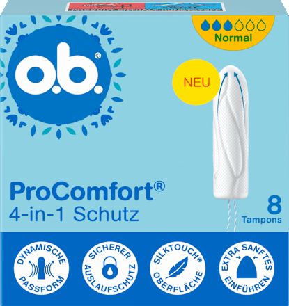 Tampons ProComfort Normal, Reisegröße, 8 St