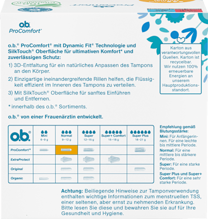 Tampons ProComfort Normaal, 64 stuks