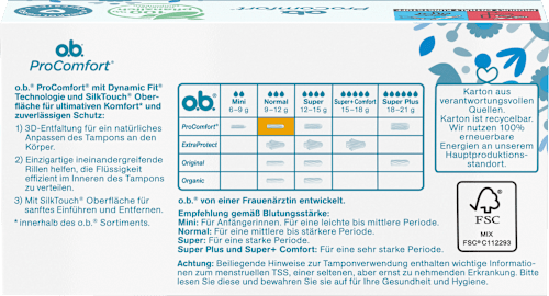 Tampons ProComfort Normaal, 16 stuks