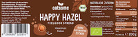 Hazelnootpasta, "Happy Hazel" feelgood spreads, hazelnootcacao, 200 g