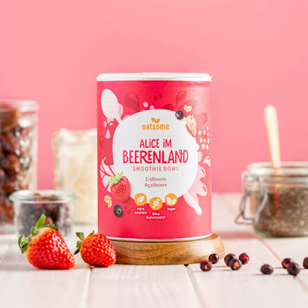 Smoothie Bowl Poeder Alice in Berryland, Aardbei Açaí Bes, 400 g