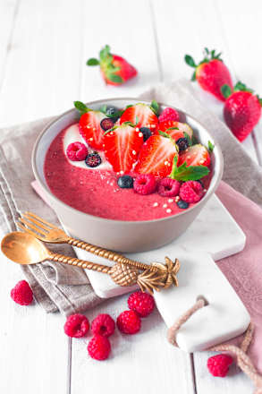 Smoothie Bowl Pulver Alice im Beerenland, Erdbeere Açaíbeere, 400 g