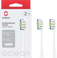 Aufsteckbürsten Professional Clean weiß, 2 St