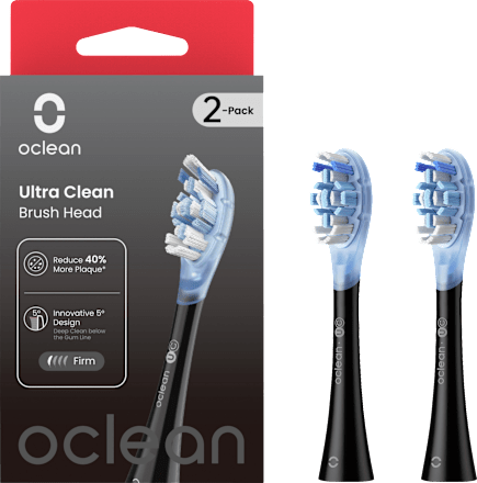 Aufsteckbürsten Ultra Clean schwarz, 2 St
