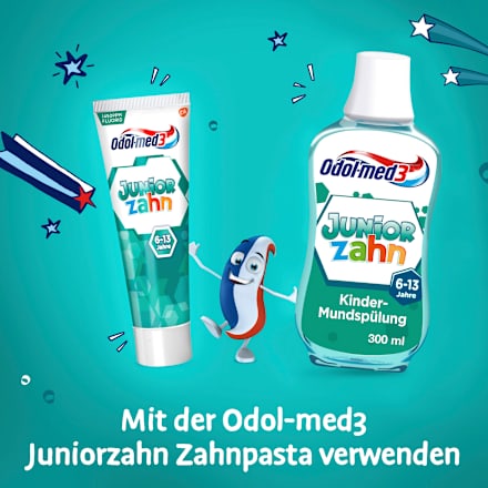 Mondspoeling voor kinderen Juniorzahn, 6-13 jaar, 300 ml