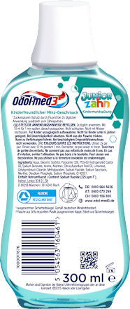 Mundspülung Kinder Juniorzahn, 6-13 Jahren, 300 ml