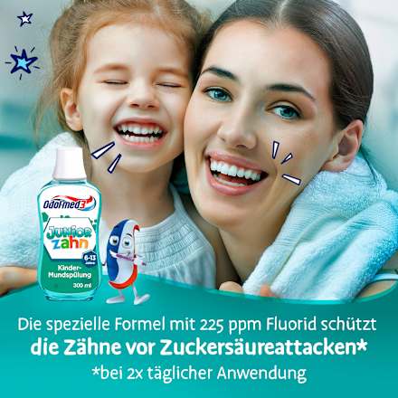 Mundspülung Kinder Juniorzahn, 6-13 Jahren, 300 ml
