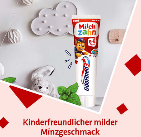 Zahnpasta Milchzahn 0-6 Jahren, 50 ml
