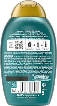 Shampoo ProGrowth + Peptide, 385 ml