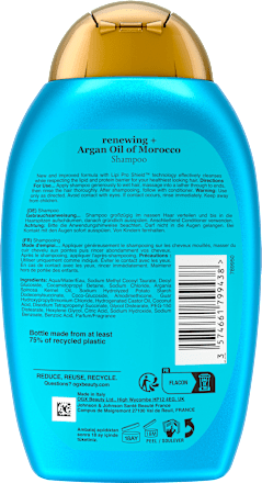 Shampoo vernieuwend, Arganolie uit Marokko, 385 ml
