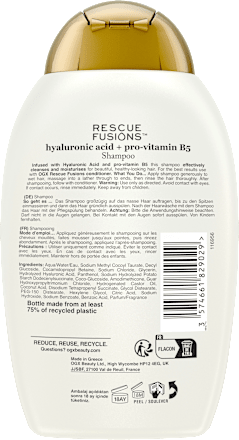 Shampoo Rescue Fusions, 385 ml