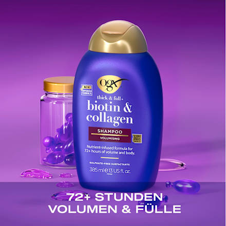 Shampoo thick & full, Biotin & Collagen, 385 ml