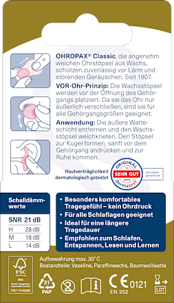 Ohrstöpsel Classic, 12 St