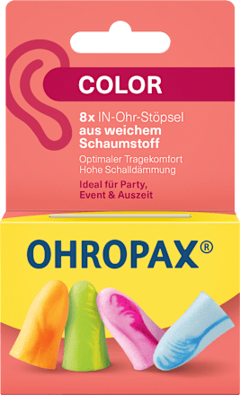 Ohrstöpsel Color, 8 St