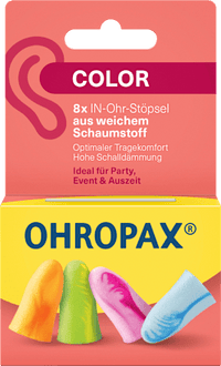 Ohrstöpsel Color, 8 St
