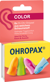 Ohrstöpsel Color, 8 St