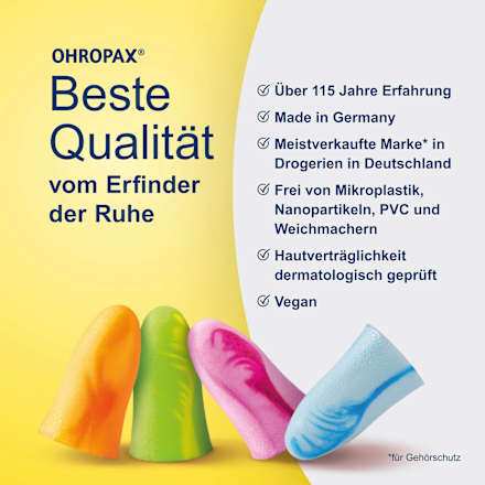 Ohrstöpsel Color, 8 St