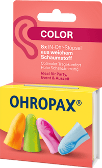 Ohrstöpsel Color, 8 St
