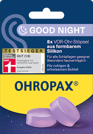Ohrstöpsel Gute Nacht, 8 St
