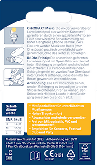 Ohrstöpsel Music, 2 St